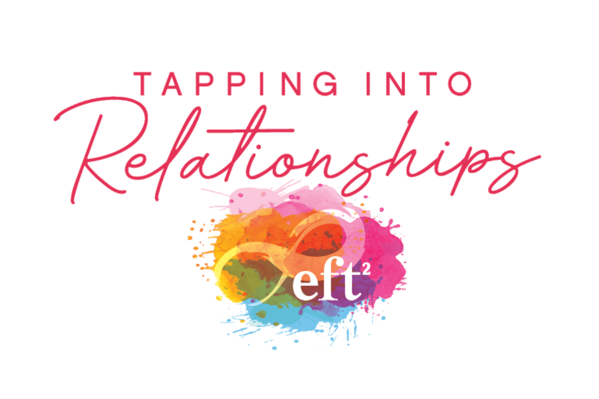 The words "Tapping into Relationships" above a colorful blob.